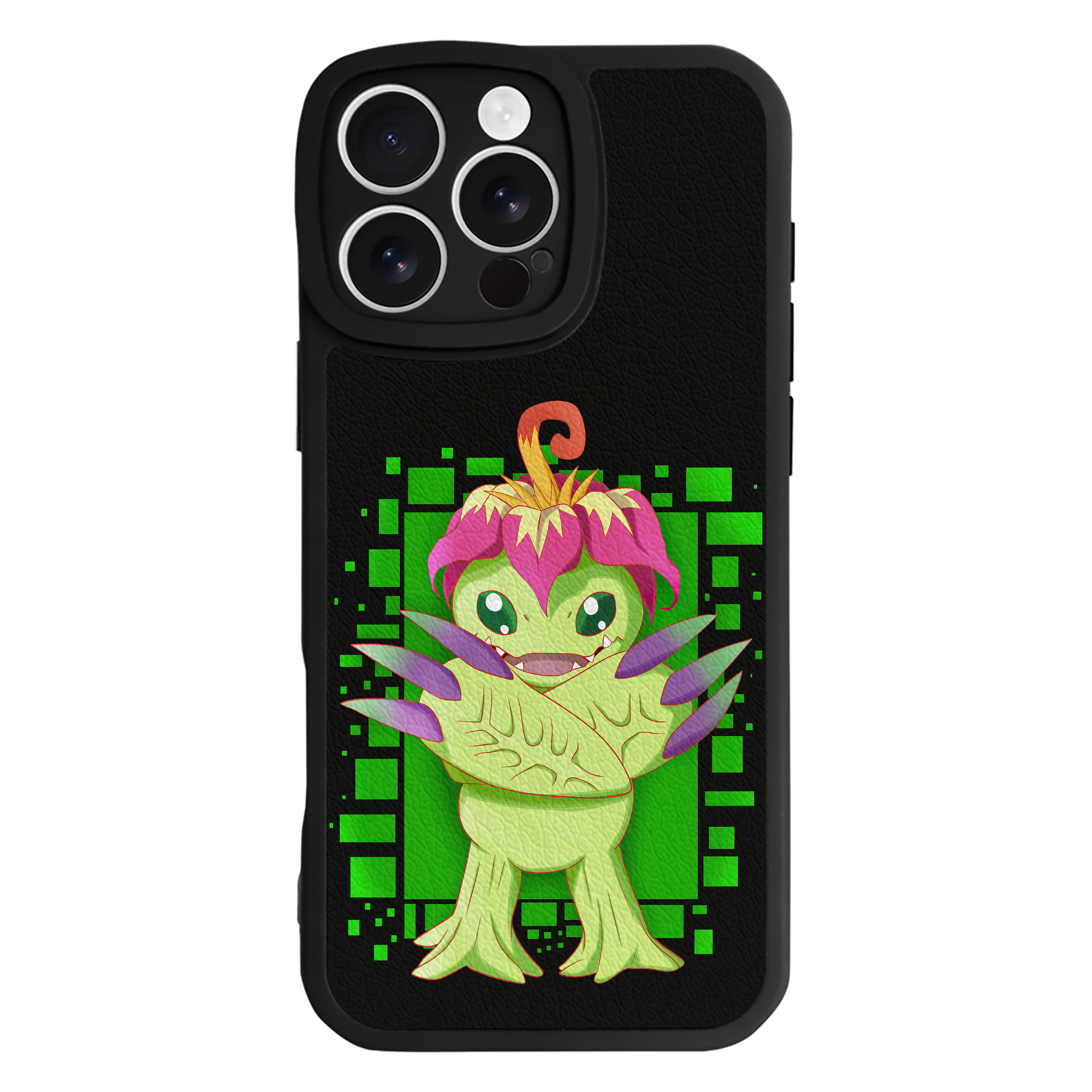 （画像用） Digimon デジタルモンスター/デジモン 【iPhone 16シリーズ対応】シリコンスマホケース（レザー調） 材質：シリコン